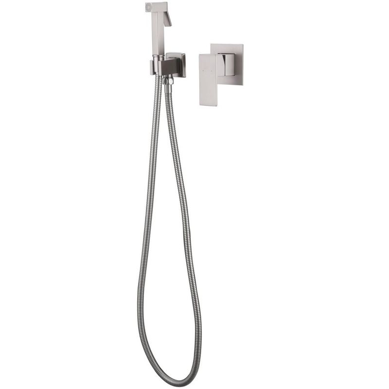 Гигиенический душ со смесителем Abber Daheim AF8225W (белый матовый), лейка на держателе