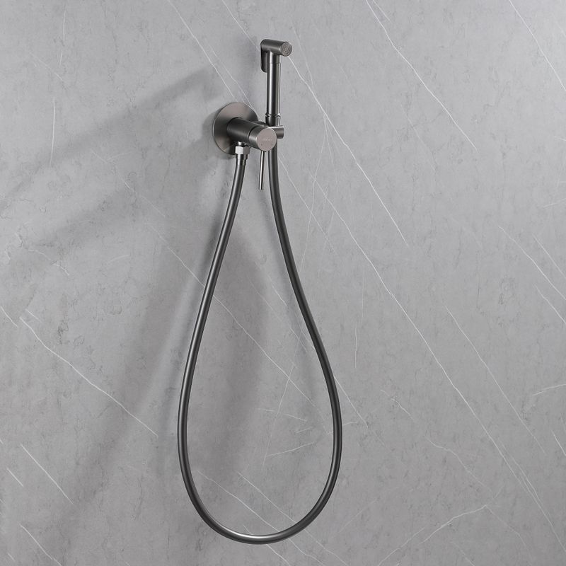 Гигиенический душ со смесителем Abber Wasser Kreis AF8125NG (оружейная сталь)