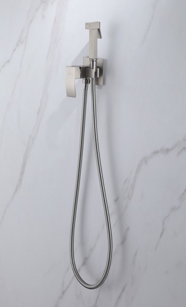 Гигиенический душ со смесителем Abber Wasserfall AF8625SP (сатин)
