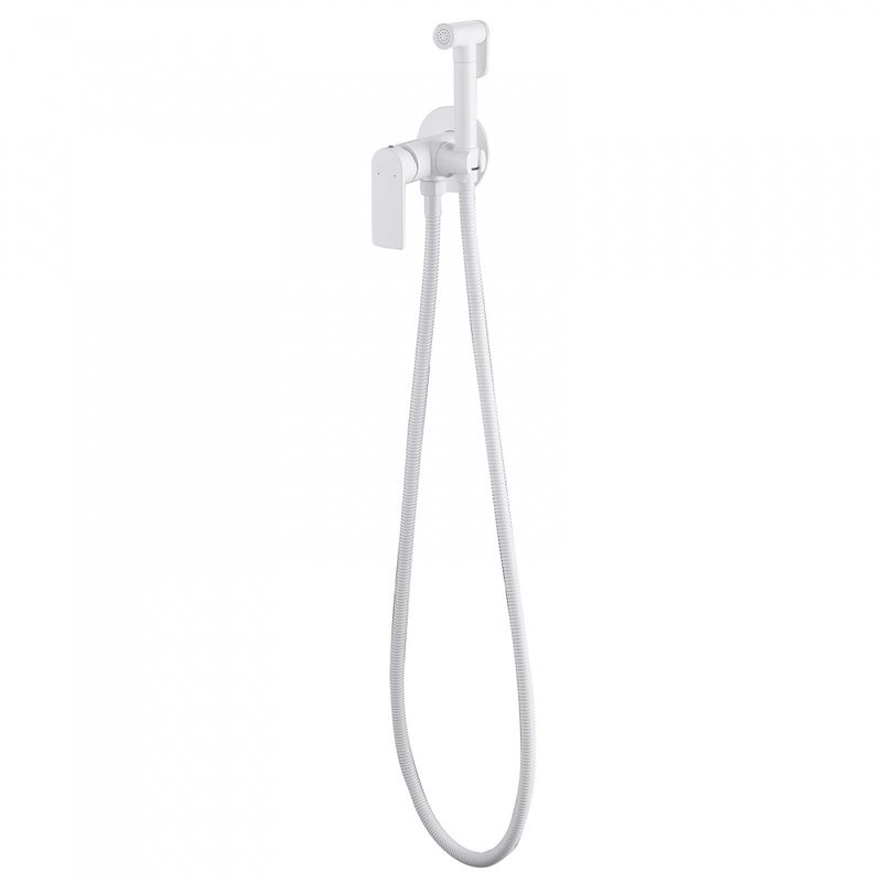 Гигиенический душ со смесителем Abber Weiss Insel AF8025W (белый)