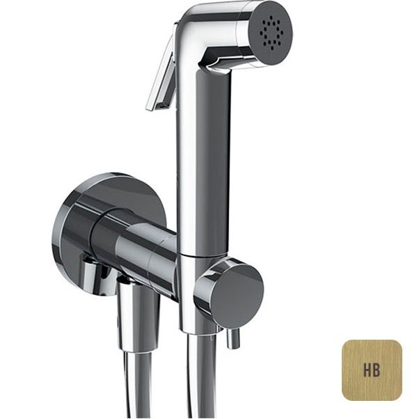 Гигиенический душ со смесителем Almar E136009.HB (латунь брашированный), прогрессивный картридж