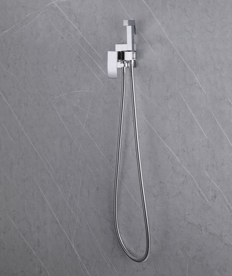 Гигиенический душ со смесителем Abber Wasserfall AF8625 (хром)