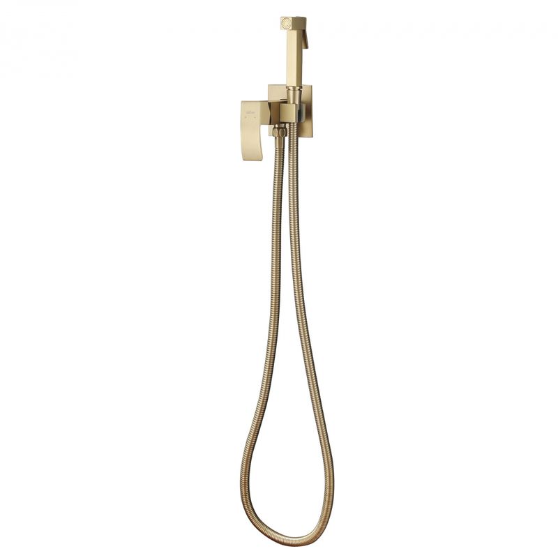 Гигиенический душ со смесителем Abber Wasserfall AF8625G (золотой матовый)