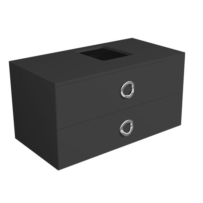 База под раковину подвесная Simas Henges HEM02 Nero Matt 100x52