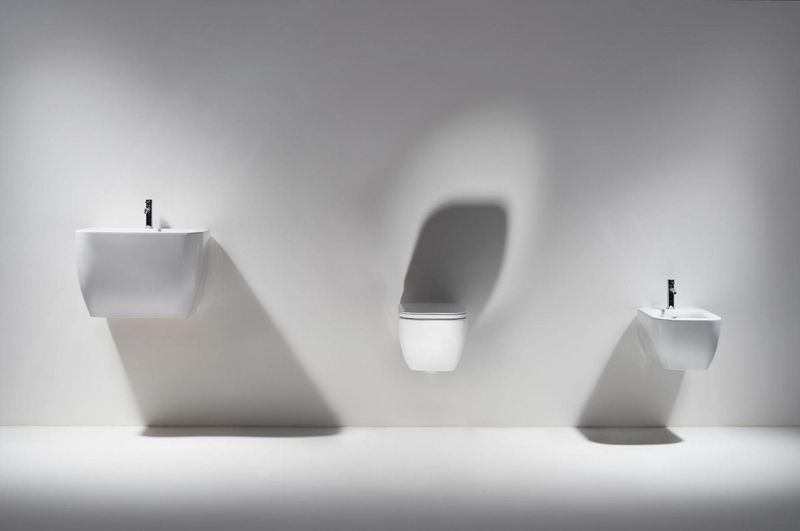 Биде подвесное Simas Henges HE19/F85 Nero Matt 55x38