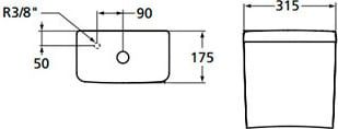 Бачок Ideal Standard Connect Cube E797001