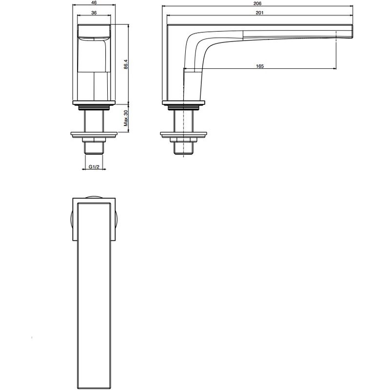 Излив на борт ванный Fima Carlo Frattini F2415OR (золотой)