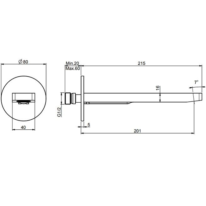 Излив для ванны Fima Carlo Frattini Flo F2222OR (золотой)