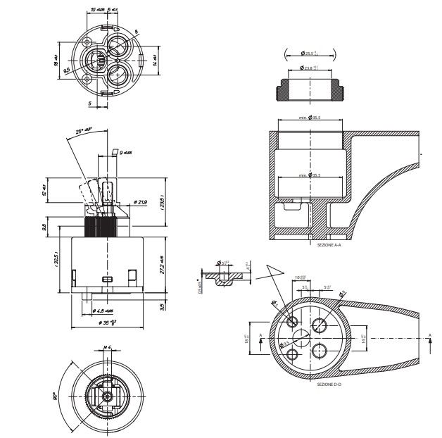 Керамический картридж Remer R52Y