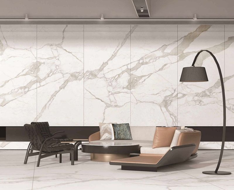 Керамогранит Zodiac Ceramica Calacatta Bianco MN011AP321606 160x320 Polished (6 мм)
