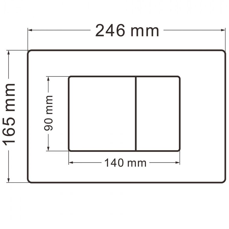 Кнопка смыва Abber AC0120MB (черный матовый)