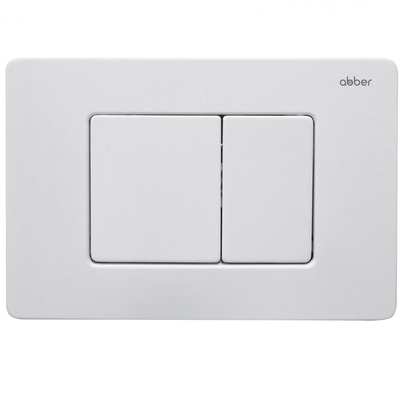 Кнопка смыва Abber AC0120MW (белый матовый)
