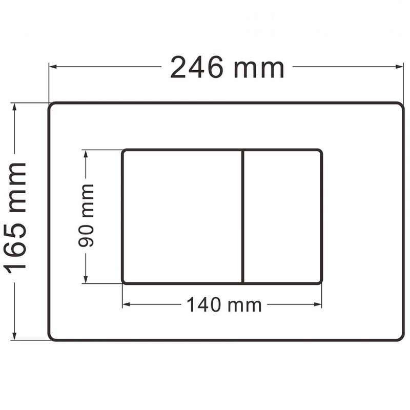 Кнопка смыва Abber AC0120MW (белый матовый)