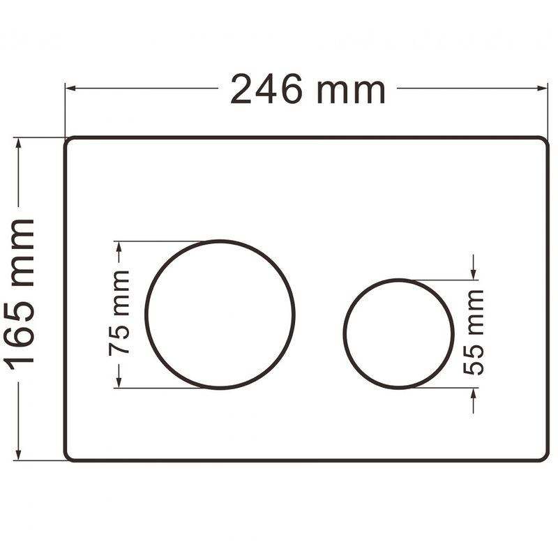 Кнопка смыва Abber AC0121MMG (золотой матовый)