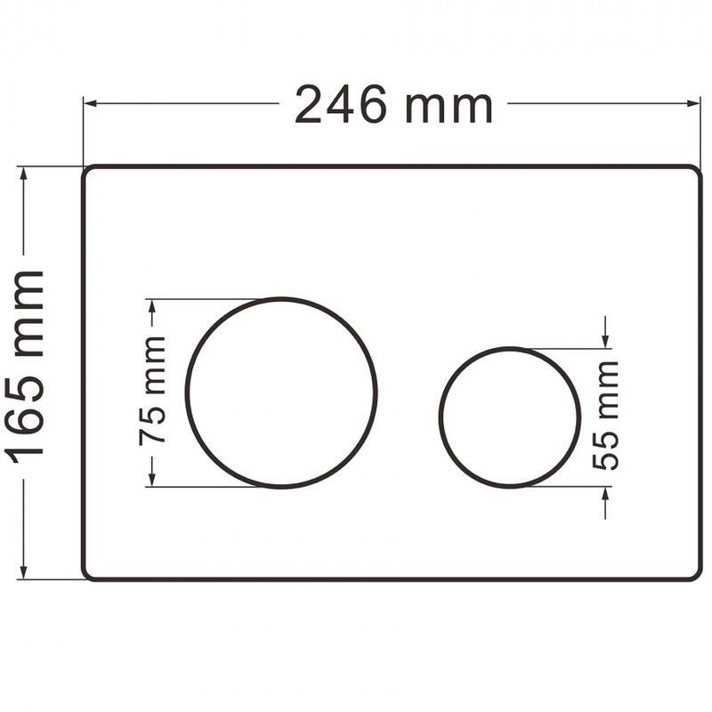 Кнопка смыва Abber AC0121MW (белый матовый)