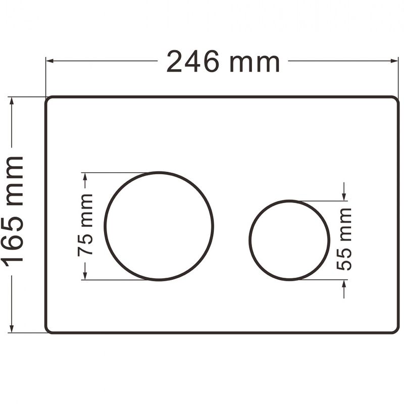 Кнопка смыва Abber AC0121RG (розовое золото)