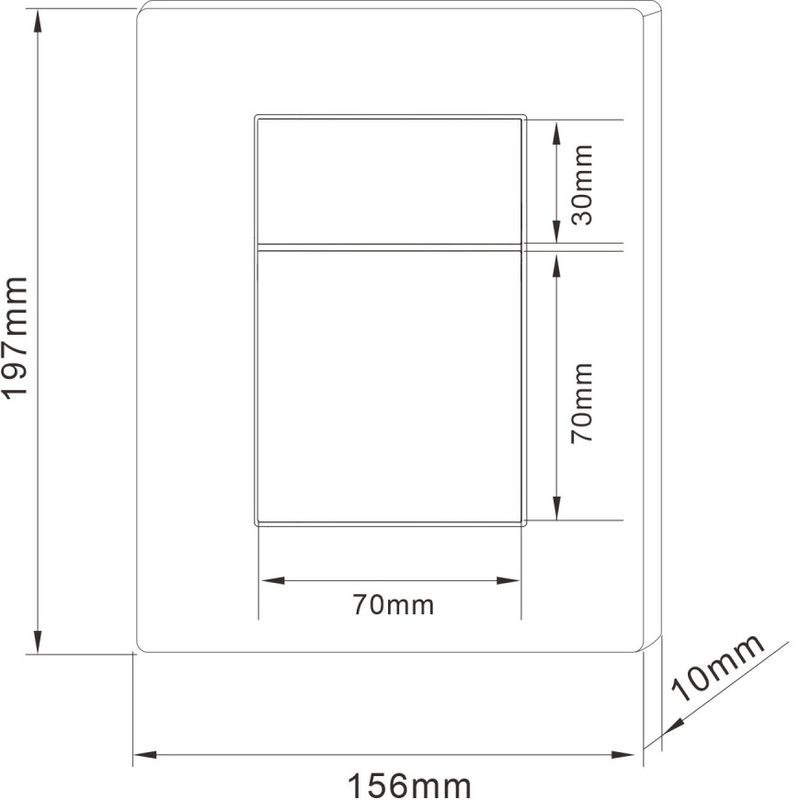 Кнопка смыва Abber AC0123MW (белый матовый)