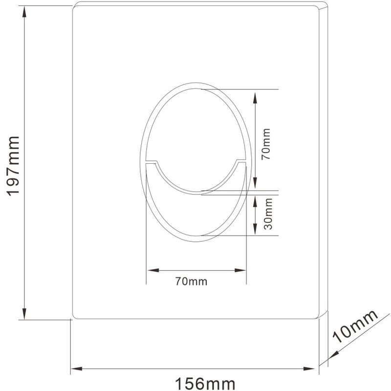 Кнопка смыва Abber AC0125MB (черный матовый)