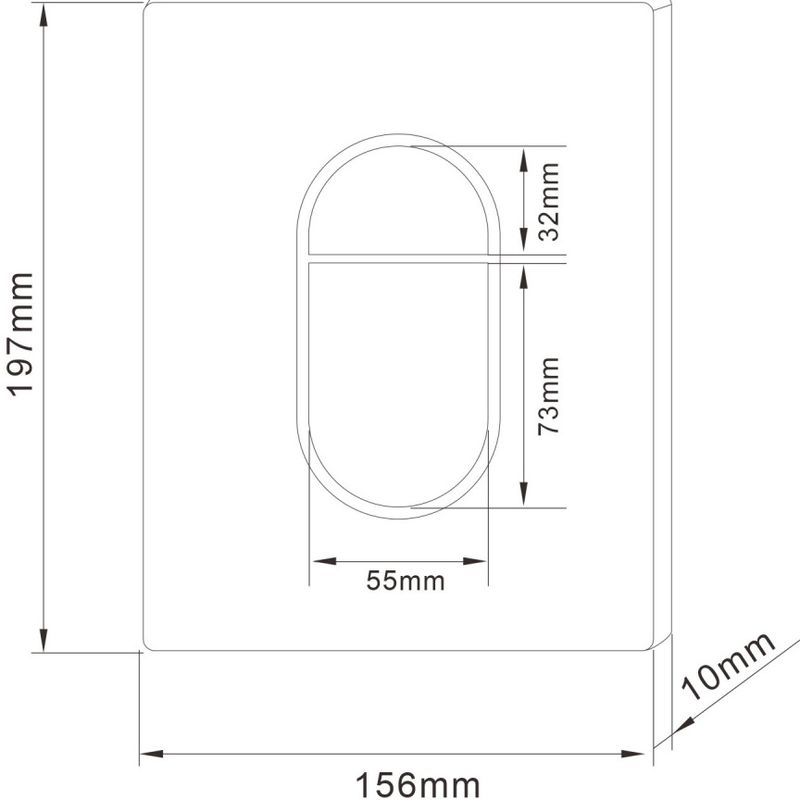 Кнопка смыва Abber AC0124MW (белый матовый)