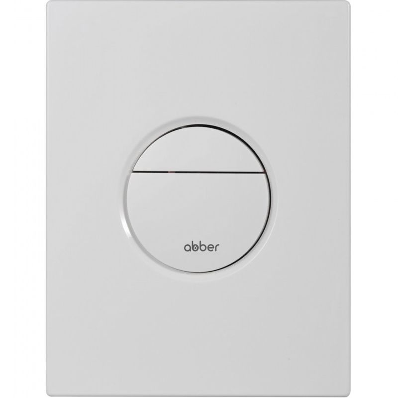 Кнопка смыва Abber AC0126MW (белый матовый)