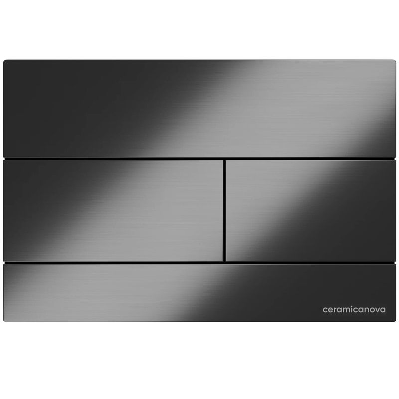 Кнопка смыва Ceramicanova Баланс (Balance) Прямоугольник (Rect) CN12-004GG (вороненая сталь)