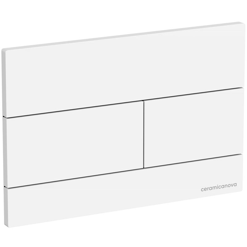 Кнопка смыва Ceramicanova Баланс (Balance) Прямоугольник (Rect) CN12-004W (белый глянцевый)