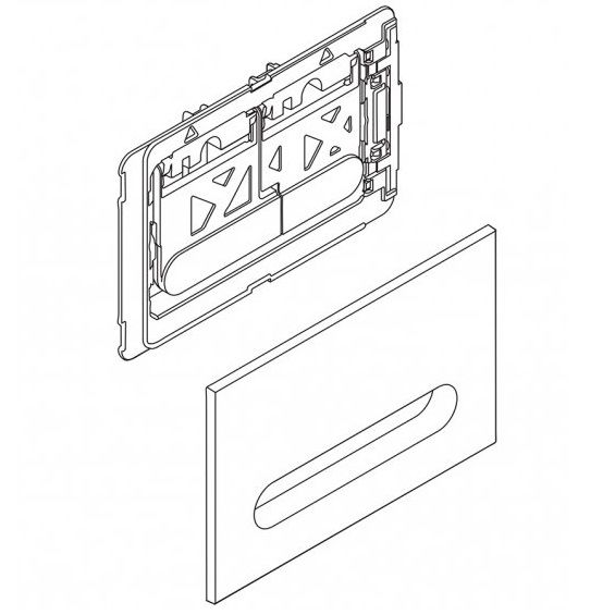 Кнопка смыва BelBagno Prospero BB005-PR-CHROME (хром глянцевый)
