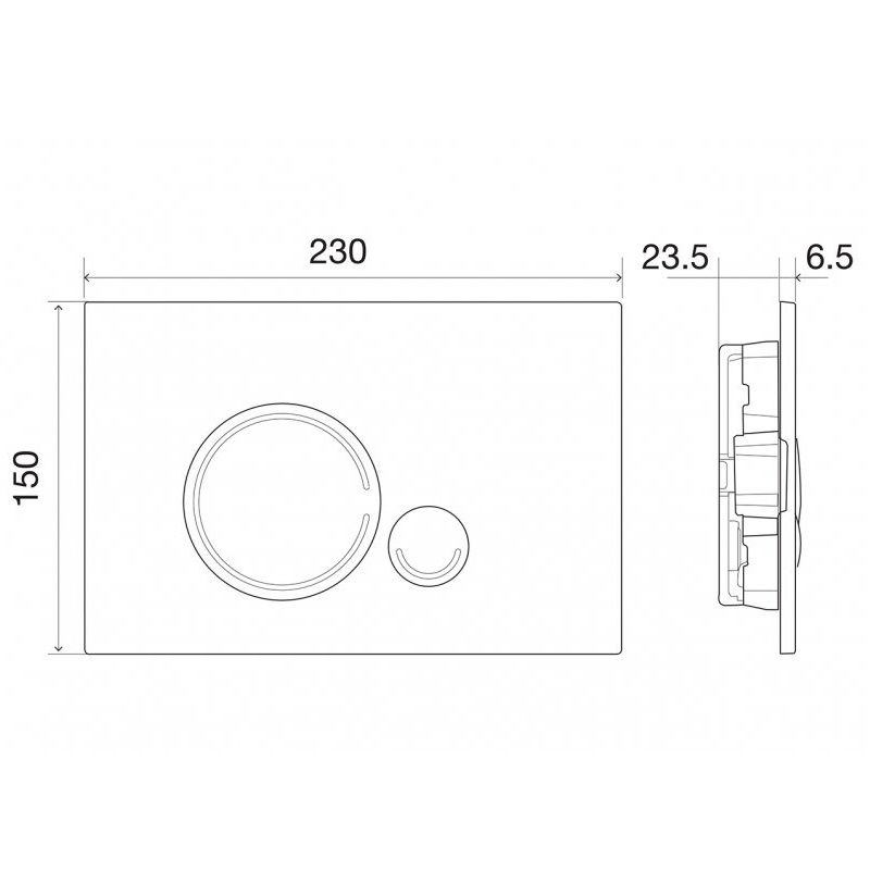 Кнопка смыва BelBagno Sfera BB015-SR-CHROME (хром глянцевый)