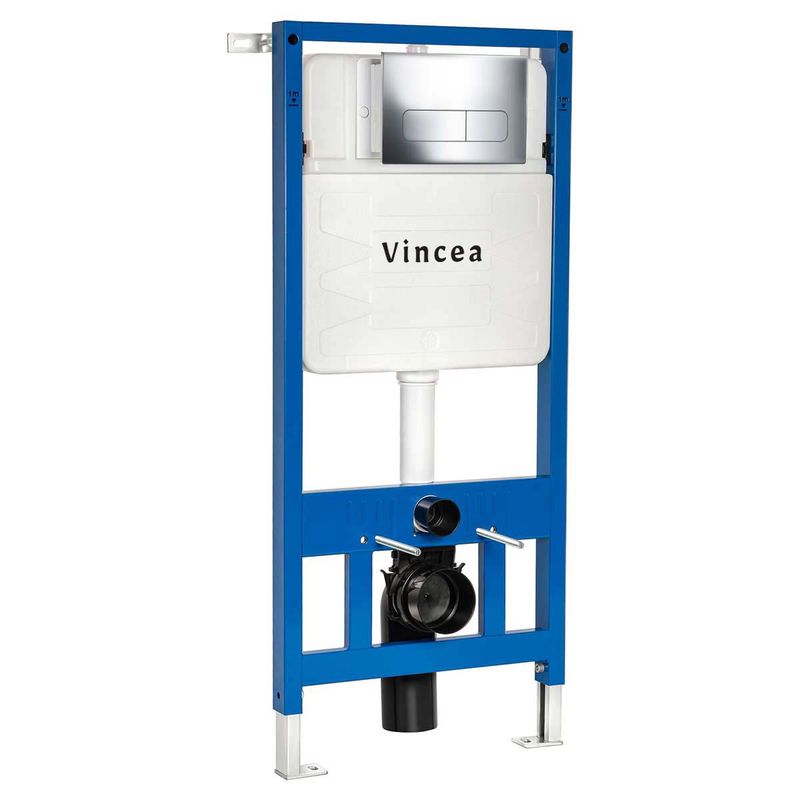 Кнопка смыва механическая Vincea VFP-002CH 24.5х16.5 (хром), 2 режима