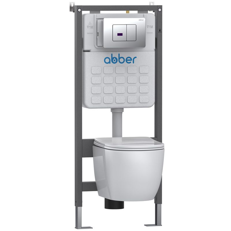 Кнопка смыва сенсорная Abber AC0122S (хром глянцевый)