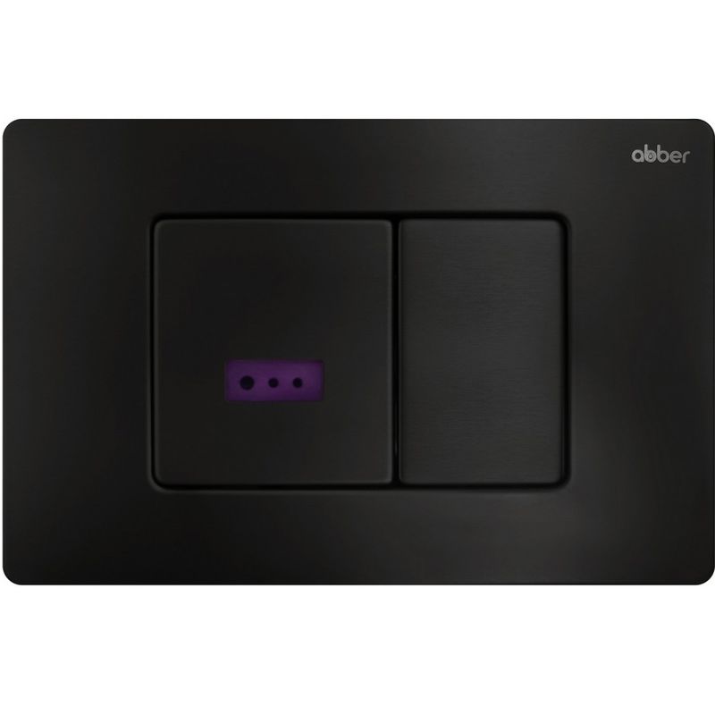 Кнопка смыва сенсорная Abber AC0122SMB (черный матовый)
