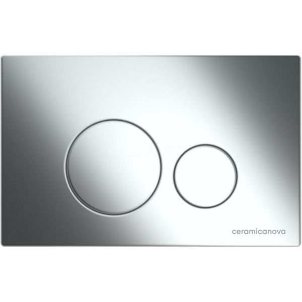 Комплект 4 в 1: Ceramica Nova CN3001_1001CH_1000 Унитаз подвесной  Play + Система инсталляции Envision + Шумоизоляция + Кнопка смыва Round (хром)