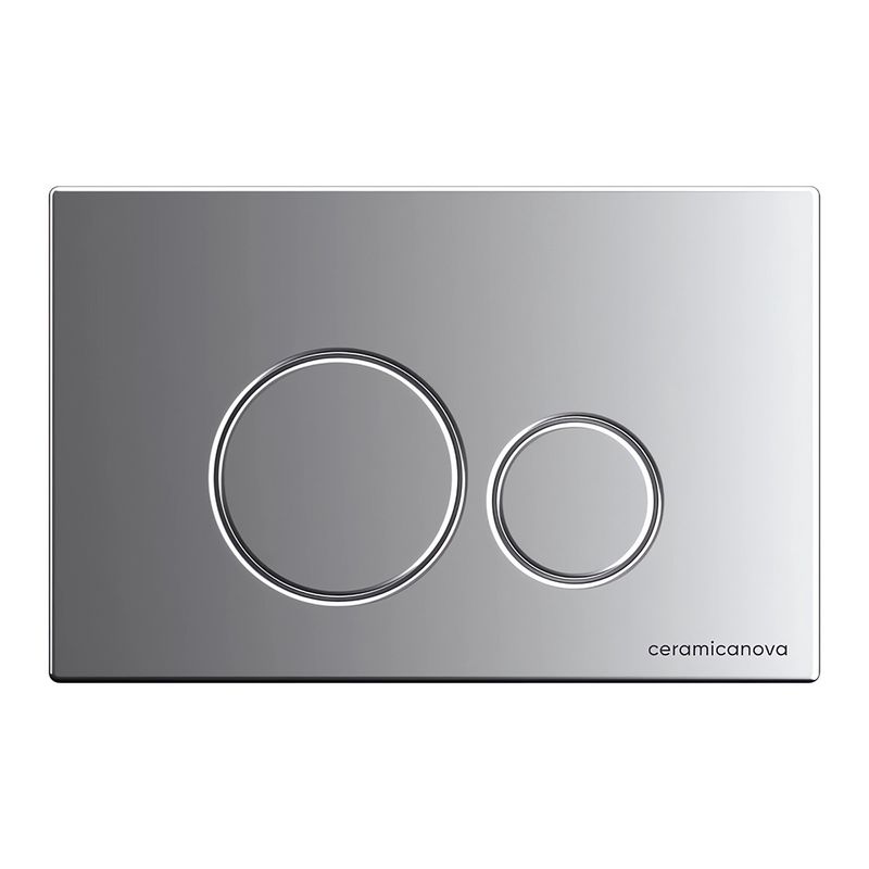 Комплект 4 в 1: Ceramica Nova CN3001_1001M_1000 Унитаз подвесной  Play + Система инсталляции Envision + Шумоизоляция + Кнопка смыва Round (хром мат)