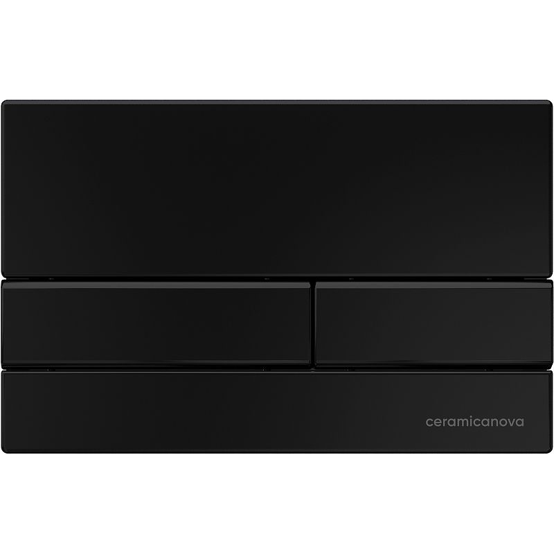 Комплект 4 в 1: Ceramica Nova CN3001_1002B_1000 Унитаз подвесной  Play + Система инсталляции Envision + Шумоизоляция + Кнопка смыва Flat (черный матовый)