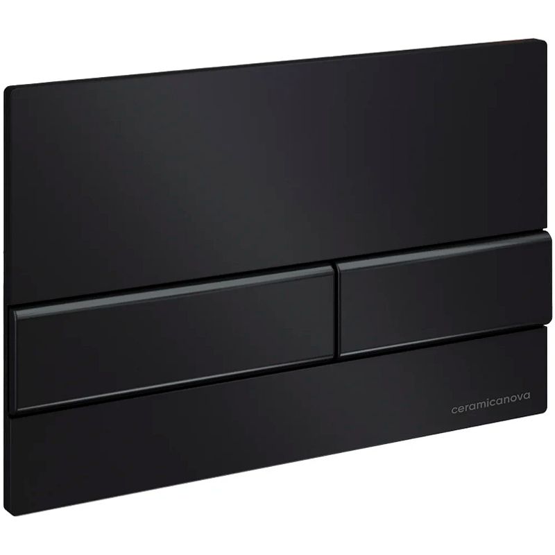 Комплект 4 в 1: Ceramica Nova CN3007_1002B_1000 Унитаз подвесной Metric Rimless + Система инсталляции Envision + Шумоизоляция + Кнопка смыва Flat (черный матовый)