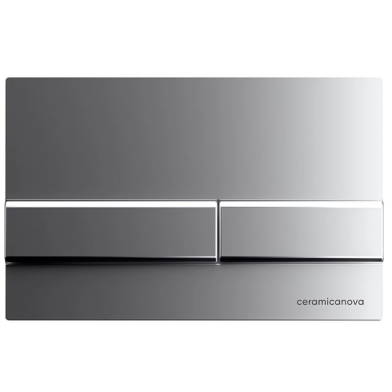 Комплект 4 в 1: Ceramica Nova CN3007_1002M_1000 Унитаз подвесной Metric Rimless + Система инсталляции Envision + Шумоизоляция + Кнопка смыва Flat (хром мат)