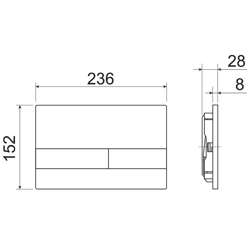 Комплект 4 в 1: Ceramica Nova CN3007_1002B_1000 Унитаз подвесной Metric Rimless + Система инсталляции Envision + Шумоизоляция + Кнопка смыва Flat (черный матовый)