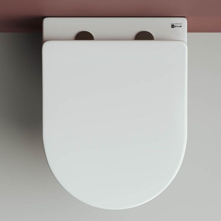 Комплект 4 в 1: Ceramica Nova CN3009_1001B_1000 Унитаз подвесной Forma Rimless + Инсталляция Envision + Шумоизоляция + Кнопка смыва Round (чёрный матовый)