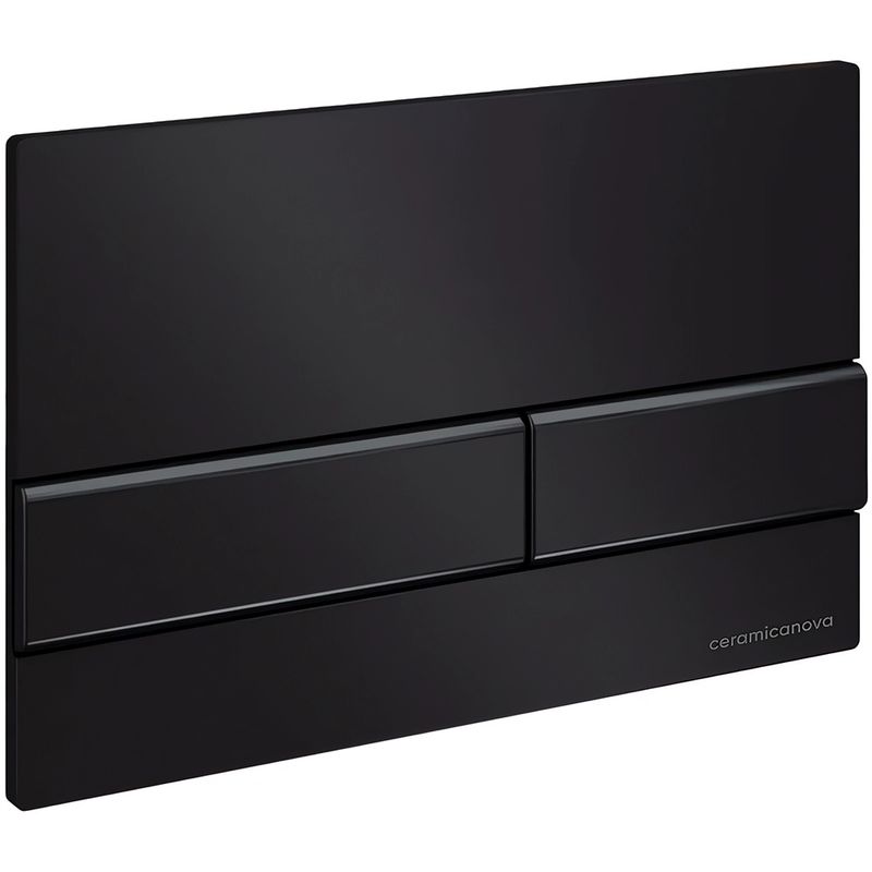Комплект 4 в 1: Ceramica Nova CN3009_1002B_1000 Унитаз подвесной Forma Rimless + Инсталляция Envision + Шумоизоляция + Кнопка смыва Flat (черный матовый)
