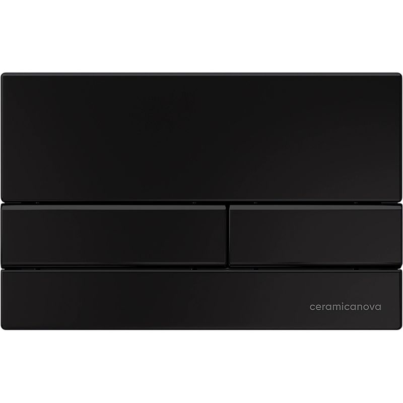 Комплект 4 в 1: Ceramica Nova CN3009_1002B_1000 Унитаз подвесной Forma Rimless + Инсталляция Envision + Шумоизоляция + Кнопка смыва Flat (черный матовый)