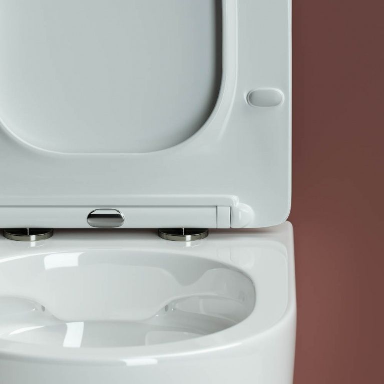 Комплект 4 в 1: Ceramica Nova CN3009_1002B_1000 Унитаз подвесной Forma Rimless + Инсталляция Envision + Шумоизоляция + Кнопка смыва Flat (черный матовый)