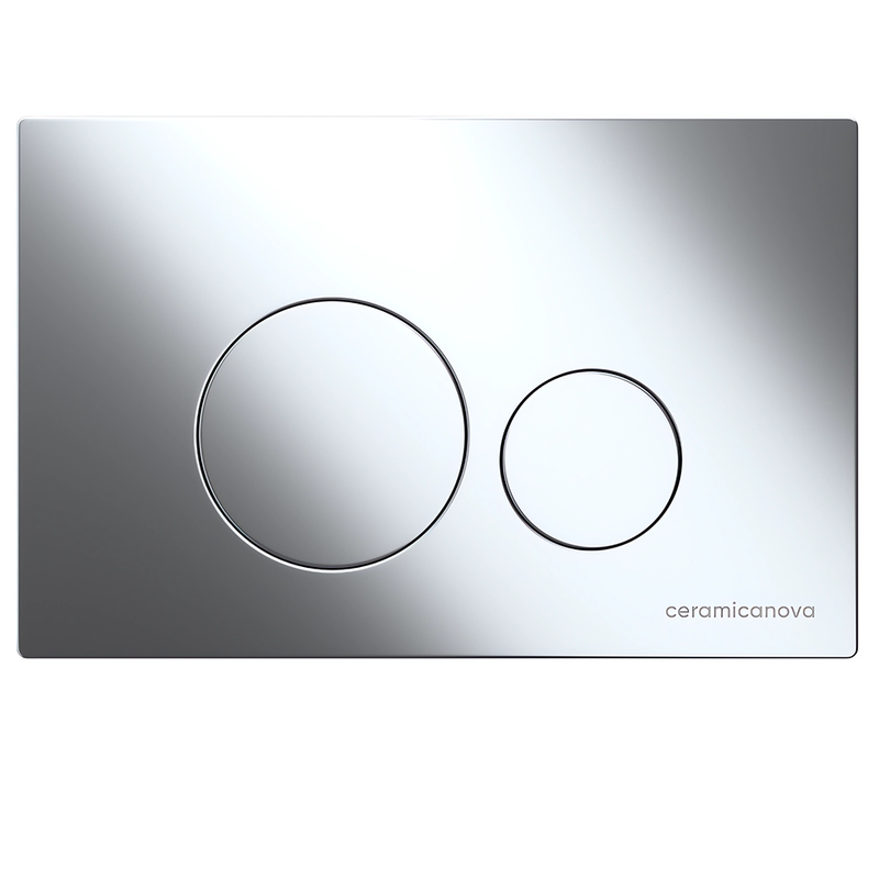 Комплект 4 в 1: Ceramica Nova CN4002_1001CH_1000 Унитаз подвесной Metropol Rimless + Инсталляция Envision + Шумоизоляция + Кнопка смыва Round (хром)