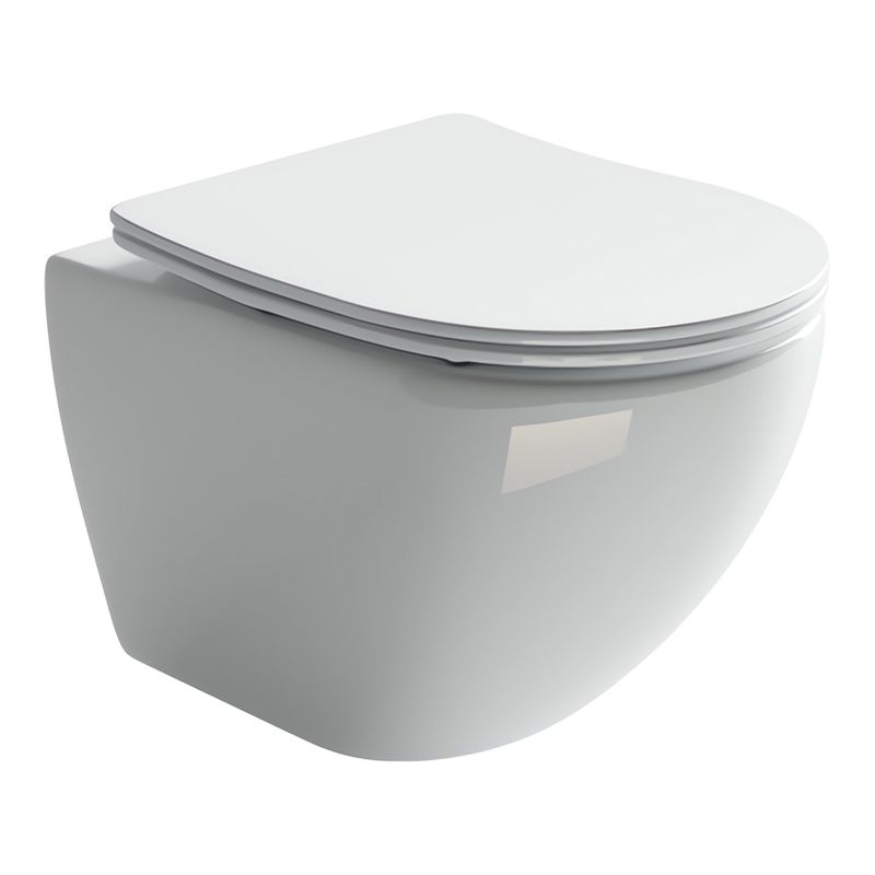 Комплект 4 в 1: Ceramica Nova CN4002_1002CH_1000 Унитаз подвесной  Metropol Rimless + Инсталляция Envision + Шумоизоляция + Кнопка смыва Flat (хром)