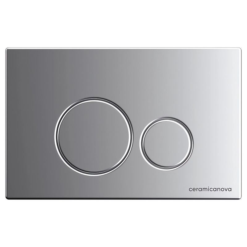 Комплект 4 в 1: Ceramica Nova CN4002MB_1001M_1000 Унитаз подвесной  Metropol Rimless + Инсталляция Envision + Шумоизоляция + Кнопка смыва Round (хром мат)