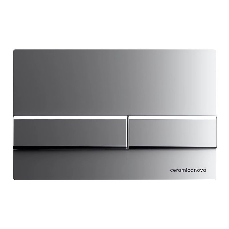 Комплект 4 в 1: Ceramica Nova CN4002MB_1002M_1000 Унитаз подвесной  Metropol Rimless + Инсталляция Envision + Шумоизоляция + Кнопка смыва Flat (хром мат)