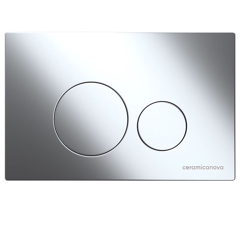 Комплект 4 в 1: Ceramica Nova CN6000_1001CH_1000 Подвесной унитаз Balearica Rimless + Шумоизоляция + Инсталляция Envision + Крепления + Кнопка смыва Round (хром)