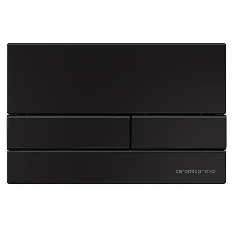 Комплект 4 в 1: Ceramica Nova CN6000_1002B_1000 Подвесной унитаз Balearica Rimless + Шумоизоляция + Инсталляция Envision + Крепления + Кнопка смыва Flat (черный мат)