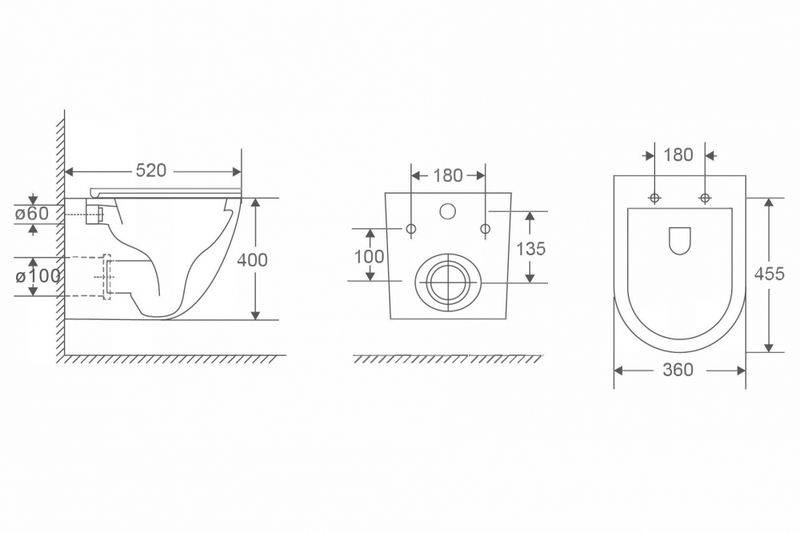 Комплект подвесной унитаз с инсталляцией и кнопкой Abber Bequem AC1132TC-AC0105-AC0121MW (белый, белый матовый)