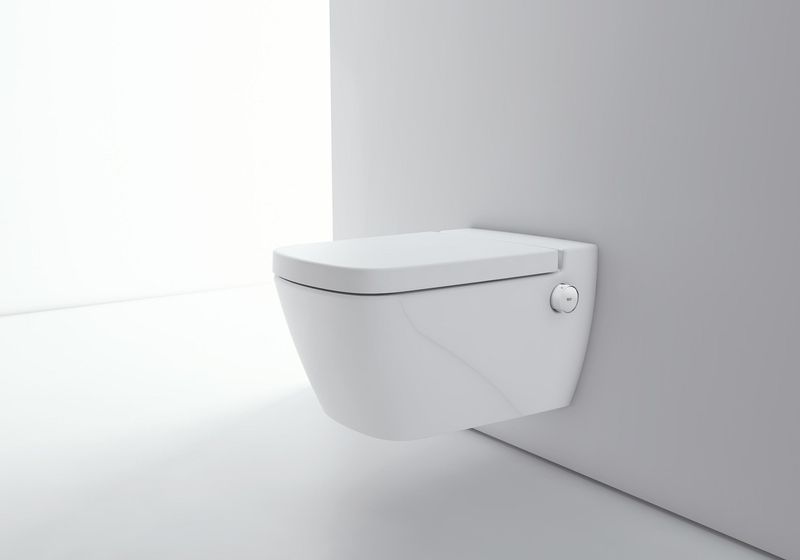 Комплект TECEbase 2.0 с панелью смыва ТЕСЕnow и унитазом c функцией биде TECEone K440407.WC2 (черный матовый)