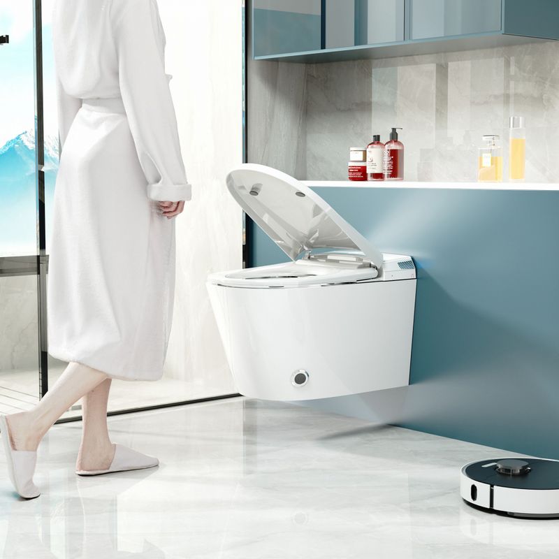 Комплект унитаз-биде подвесной с инсталляцией Abber Rechteck AC1119S-AC0101P2 59x37x39 (белый), электронный